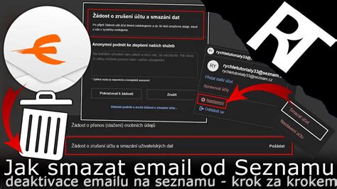 seznamka.cz zrušení účtu|Jak smazat/odstranit email od Seznamu 2021